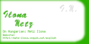 ilona metz business card